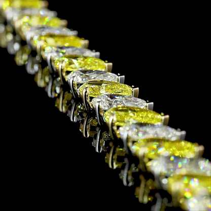 17.27 CTTW Pear Lab Grown Diamond Tennis Bracelet 7" (E Color and VS2 Clarity)