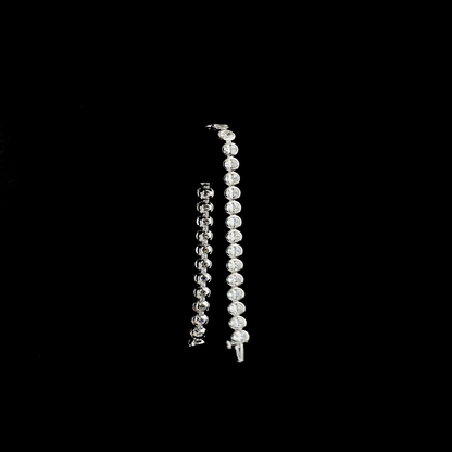 10.74 CTTW Oval Lab Grown Diamond Tennis Bracelet 7"
