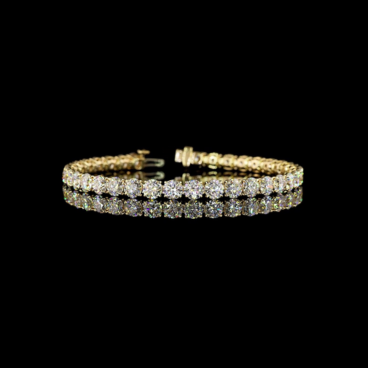 14.83 CTTW Round Lab Diamond Tennis Bracelet 7"