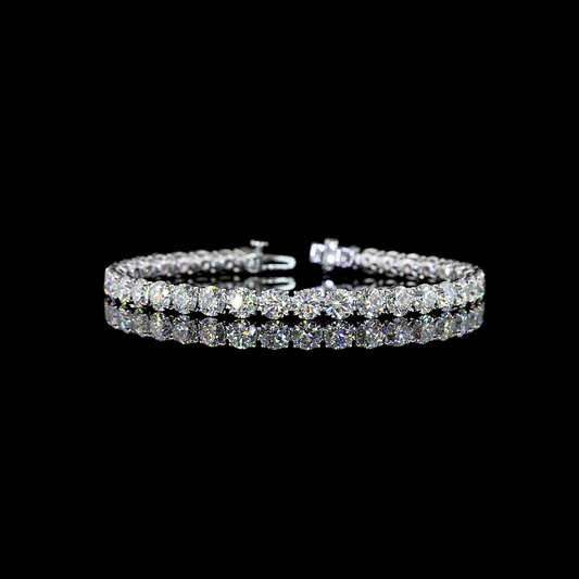 14.85 CTTW Round Lab Diamond Tennis Bracelet 7"