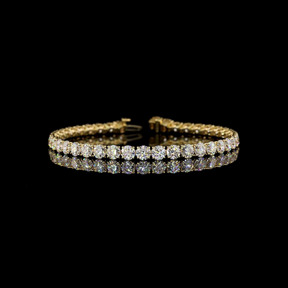 12.35 CTTW Round Lab Diamond Tennis Bracelet 7"