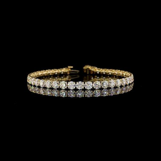 12.35 CTTW Round Lab Diamond Tennis Bracelet 7"