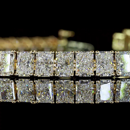 11.93 CTTW Radiant Lab Diamond Tennis Bracelet (E Color and VS1 Clarity)
