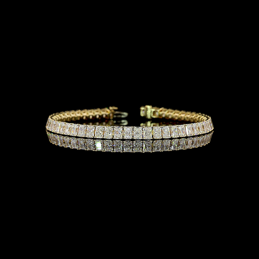 12.14 CTTW Radiant Lab Diamond Tennis Bracelet