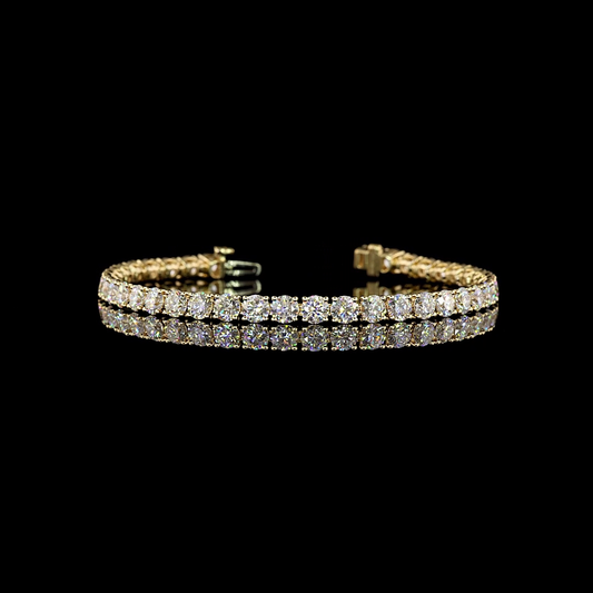 9.67 CTTW Round Lab Diamond Tennis Bracelet 6.5"