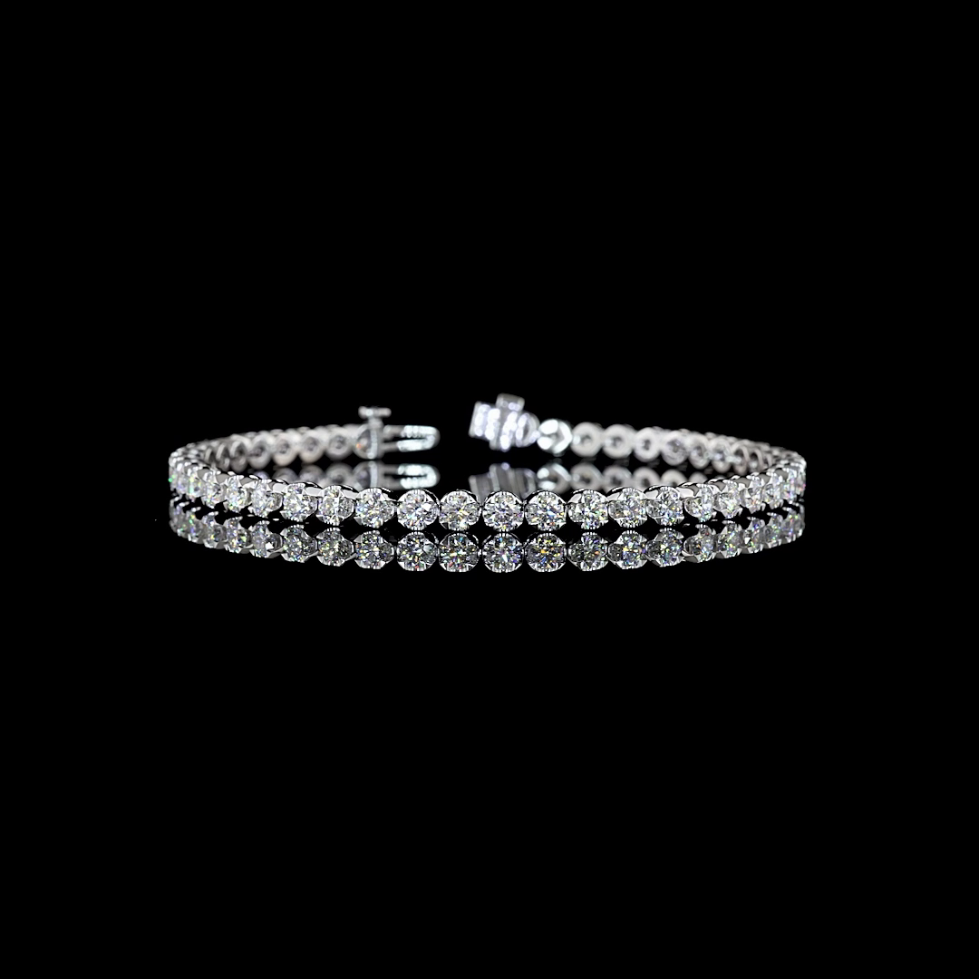 4.94 CTTW Round Lab Diamond Tennis Bracelet