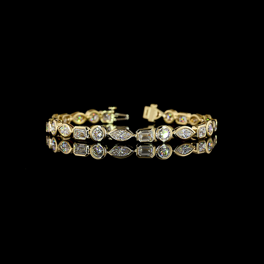 10.48 CTTW MIX Lab Diamond Tennis Bracelet