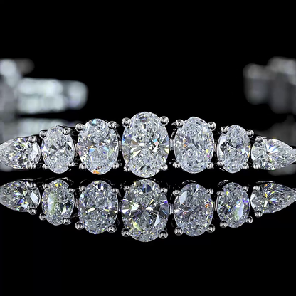 3.13 CTTW MIX Lab Diamond Tennis Bracelet 6.5"