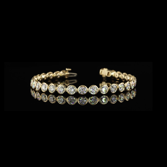 9.22 CTTW Round Lab Diamond Tennis Bracelet 6.5"