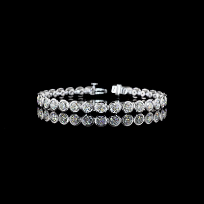 9.90 CTTW Round Lab Diamond Tennis Bracelet 7"