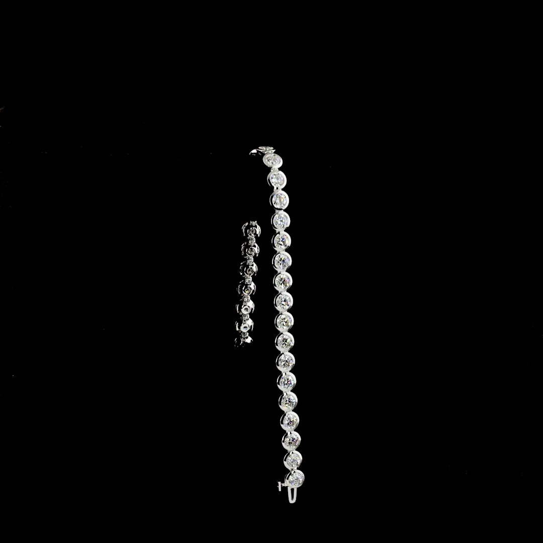 9.90 CTTW Round Lab Diamond Tennis Bracelet 7"