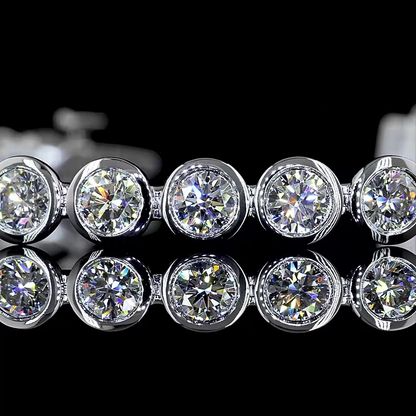 6.76 CTTW Round Lab Diamond Tennis Bracelet 6.5"