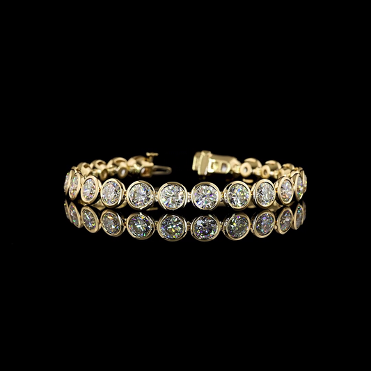 20.35 CTTW Round Lab Diamond Tennis Bracelet