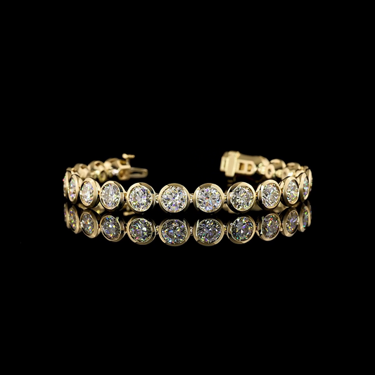 18.45 CTTW Round Lab Diamond Tennis Bracelet 6.5"