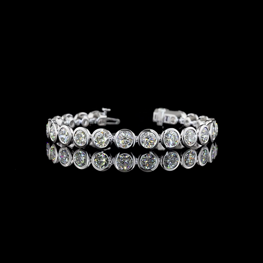 19.60 CTTW Round Lab Diamond Tennis Bracelet 6.5"