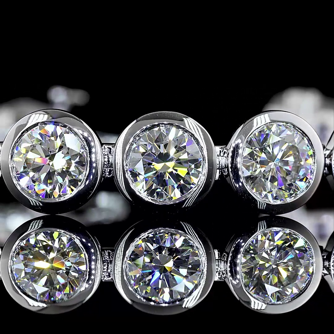19.60 CTTW Round Lab Diamond Tennis Bracelet 6.5"