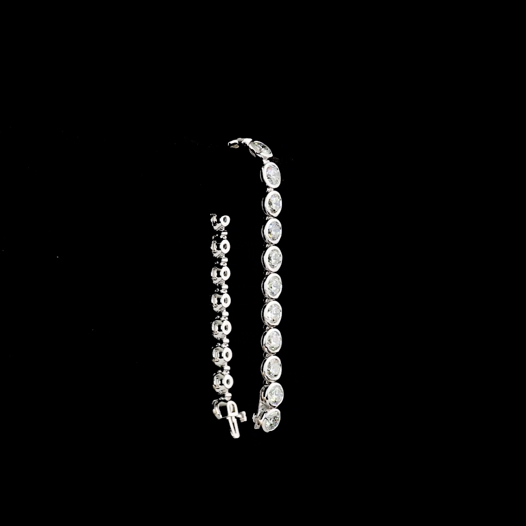 19.60 CTTW Round Lab Diamond Tennis Bracelet 6.5"