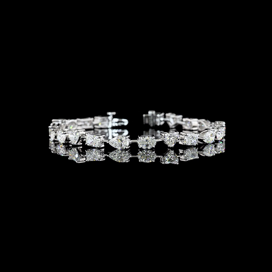 11.07 CTTW MIX Lab Diamond Station Bracelet 7"