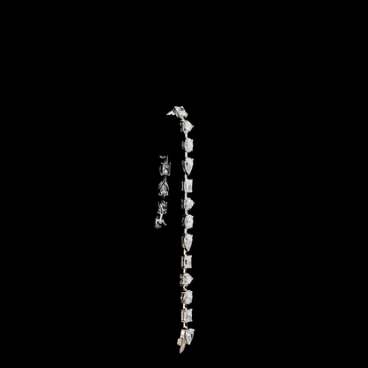 11.07 CTTW MIX Lab Diamond Station Bracelet 7"