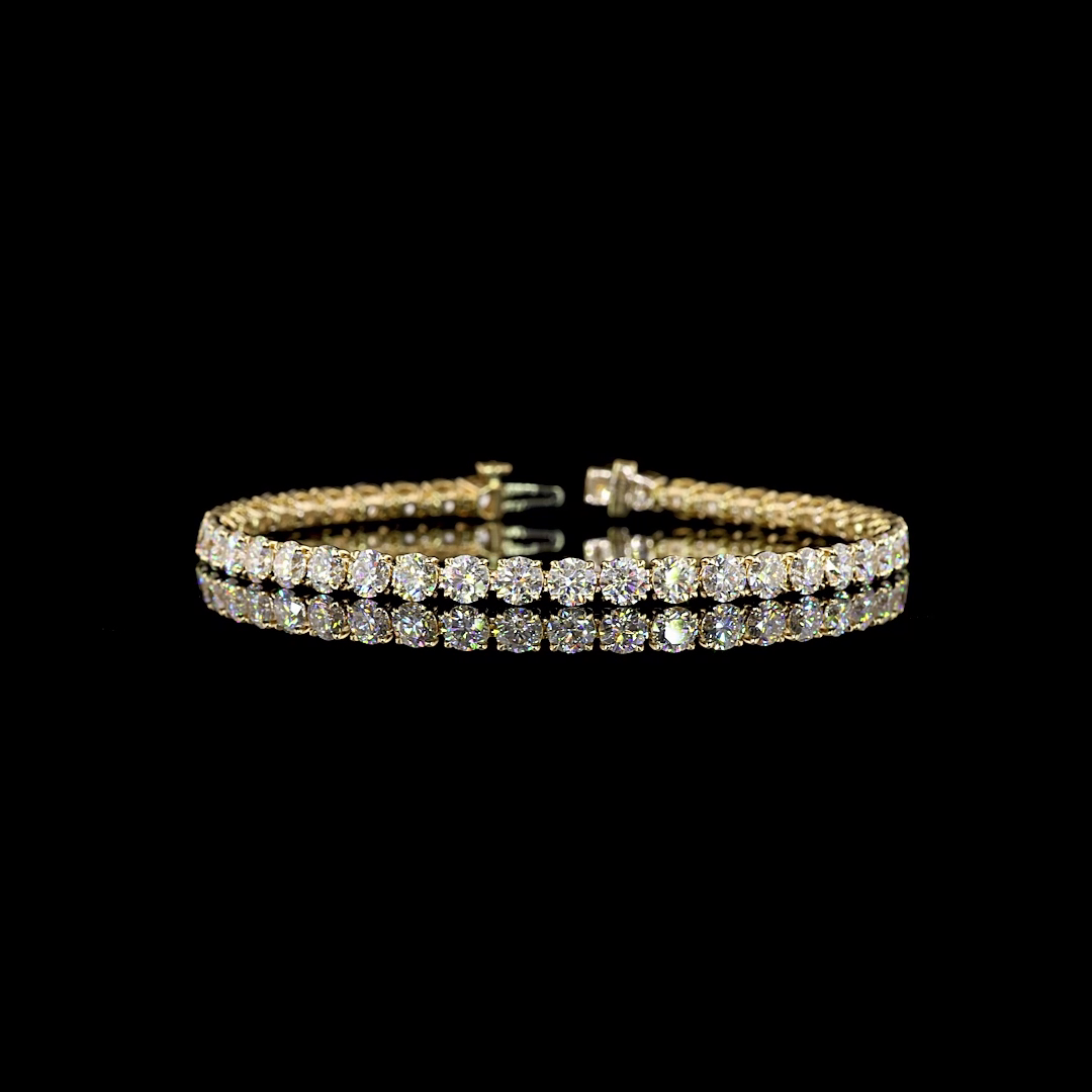 9.94 CTTW Round Lab Grown Diamond Tennis Bracelet 7"