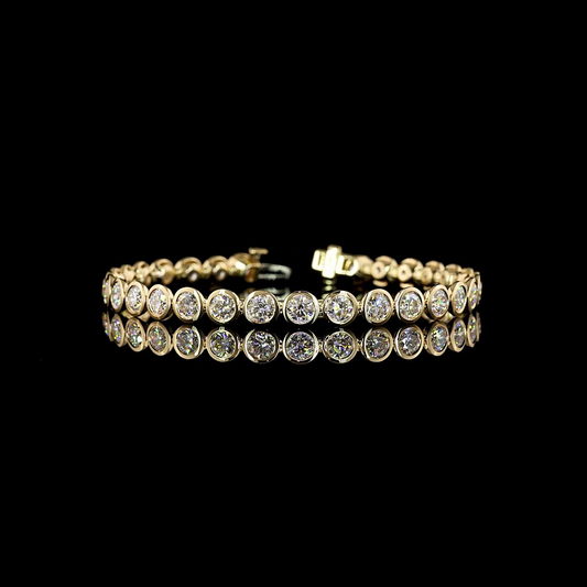9.81 CTTW Round Lab Diamond Tennis Bracelet
