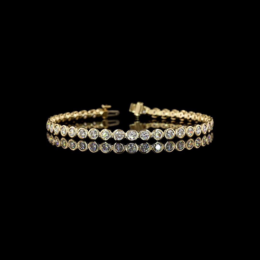 5.08 CTTW Round Lab Diamond Tennis Bracelet 7"
