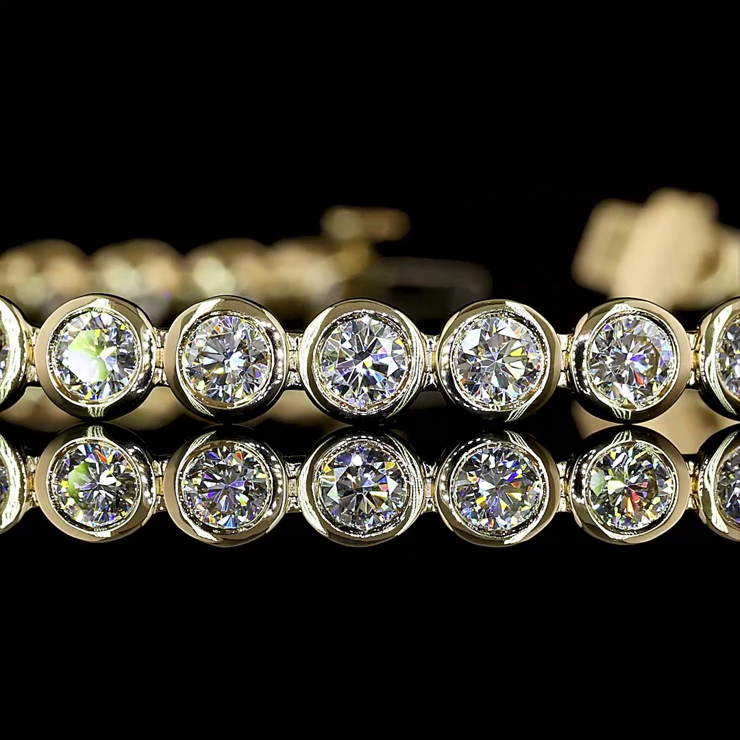 5.08 CTTW Round Lab Diamond Tennis Bracelet 7"