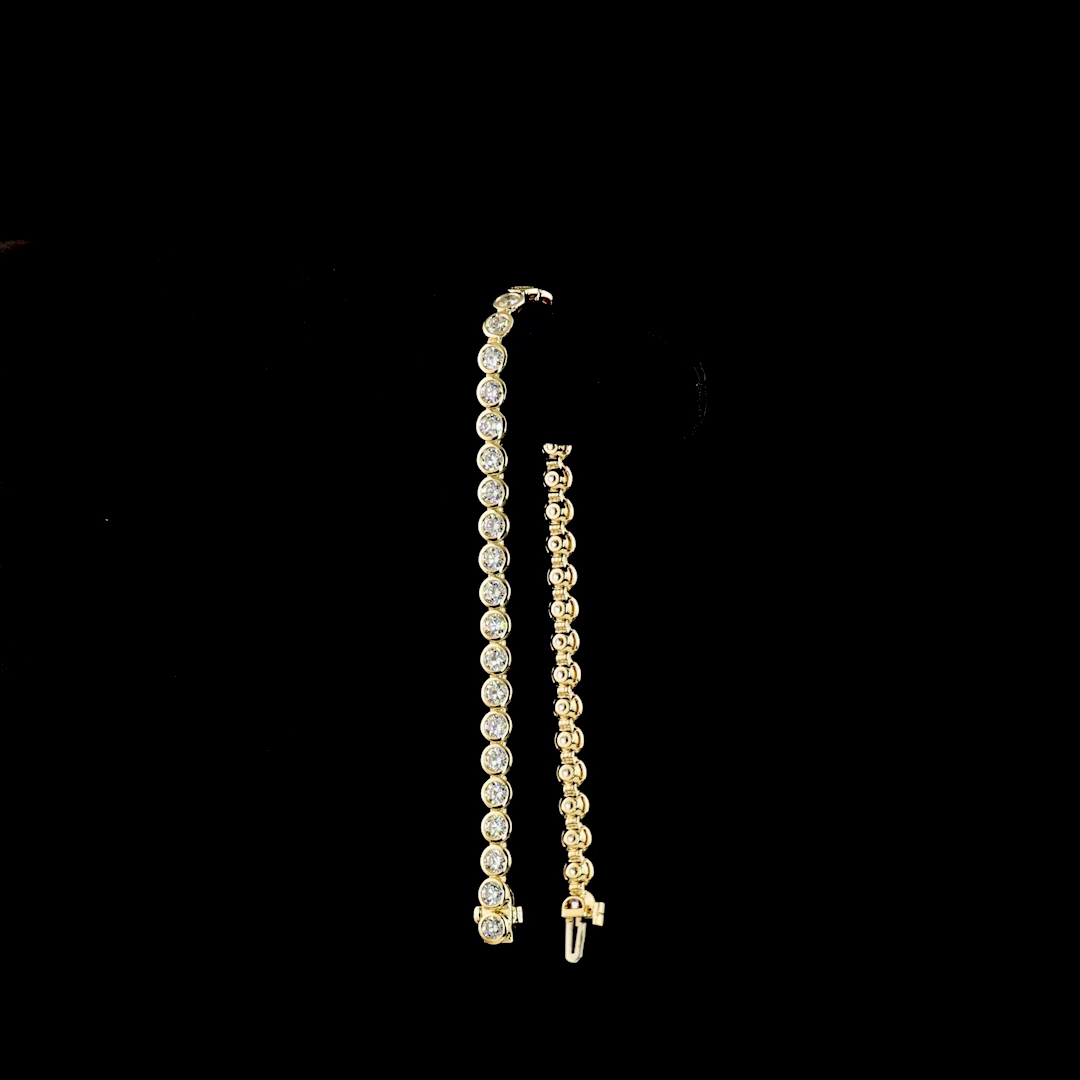 5.08 CTTW Round Lab Diamond Tennis Bracelet 7"