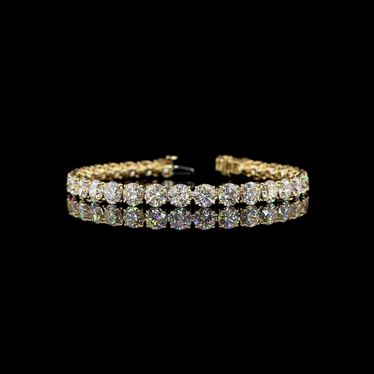 20.43 CTTW Round Lab Diamond Tennis Bracelet 7"
