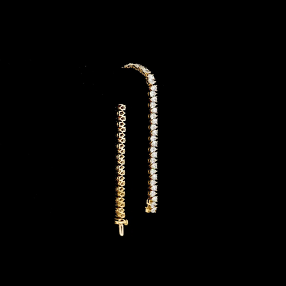 10.26 CTTW Pear Lab Grown Diamond Tennis Bracelet 7" (F Color and VS1 Clarity)