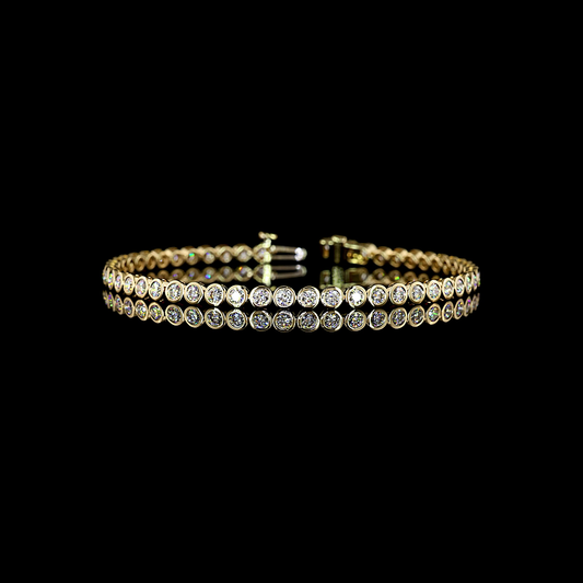 2.99 CTTW Round Lab Diamond Tennis Bracelet 7"
