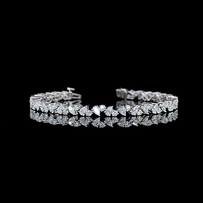 5.26 CTTW MIX Lab Diamond Tennis Bracelet 6.5"