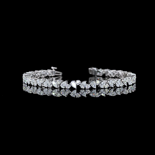 5.26 CTTW MIX Lab Diamond Tennis Bracelet 6.5"