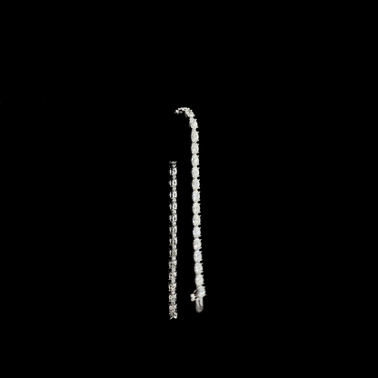 7.54 CTTW Oval Lab Diamond Tennis Bracelet (F Color and VS2 Clarity)