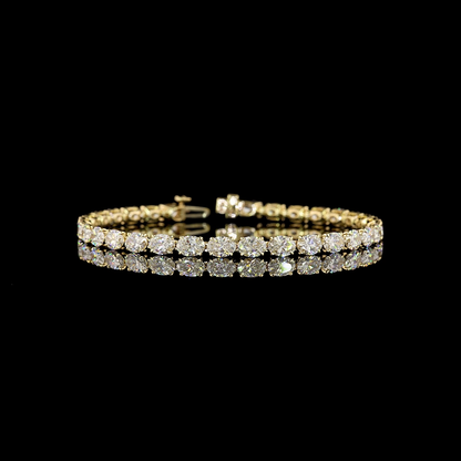10.55 CTTW Oval Lab Diamond Tennis Bracelet