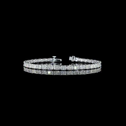 10.13 CTTW Radiant Lab Diamond Tennis Bracelet (E Color and VS Clarity)