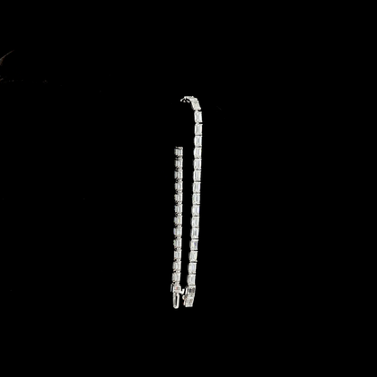 10.08 CTTW Emerald Lab Diamond Tennis Bracelet (E Color and VS Clarity)