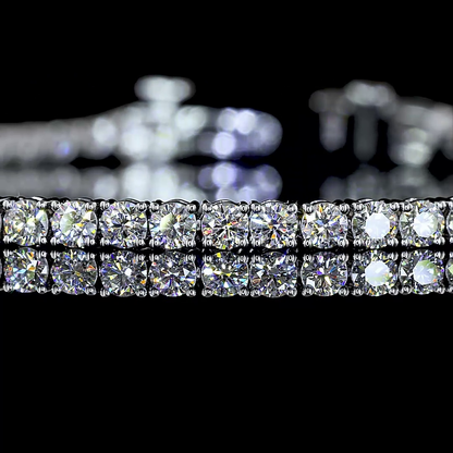 2.96 CTTW Round Lab Diamond Tennis Bracelet (E Color and VS Clarity)