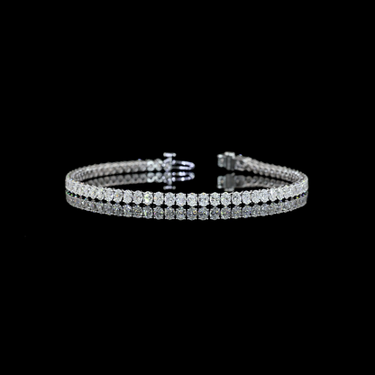 4.90 CTTW Oval Lab Diamond Tennis Bracelet (F Color and VS1 Clarity)