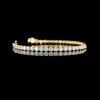 7.74 CTTW Round Lab Grown Diamond Tennis Bracelet 6.5" (E Color and VS Clarity)