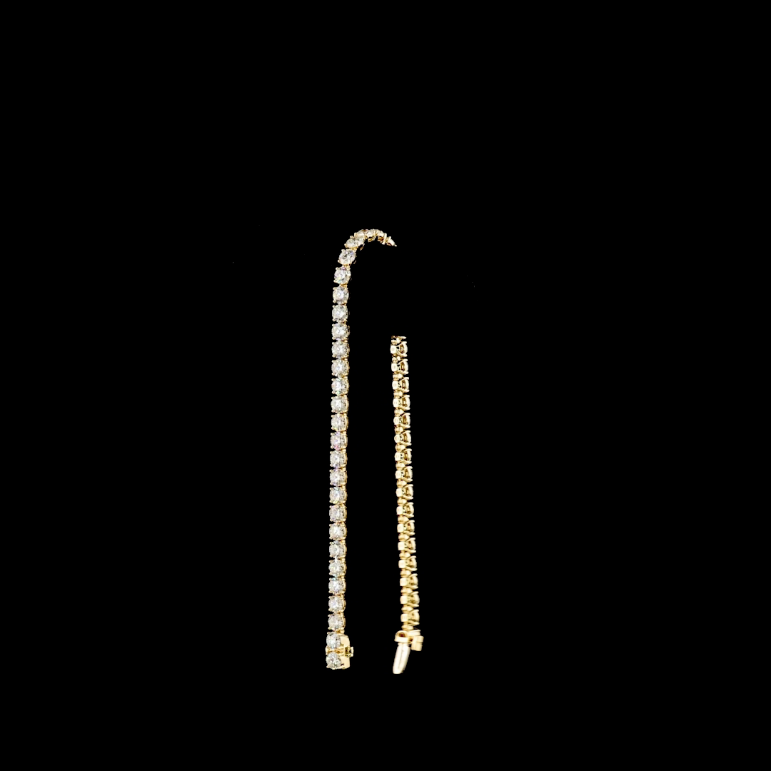 8.23 CTTW Round Lab Diamond Tennis Bracelet (E Color and VS Clarity)