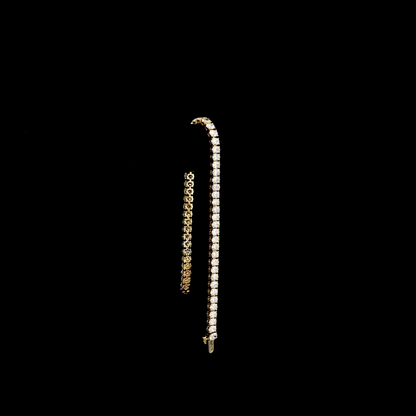 6.76 CTTW Oval Lab Diamond Tennis Bracelet (E Color and VS Clarity)