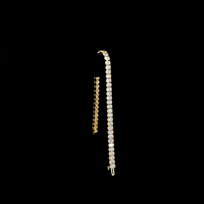 10.92 CTTW Oval Lab Grown Diamond Tennis Bracelet 7" (E Color and VS1 Clarity)