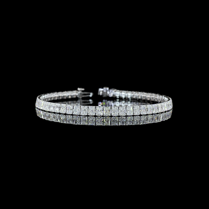 10.34 CTTW Radiant Lab Diamond Tennis Bracelet (E Color and VS Clarity)