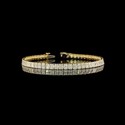 10.12 CTTW Radiant Lab Grown Diamond Tennis Bracelet 7" (E Color and VS Clarity)