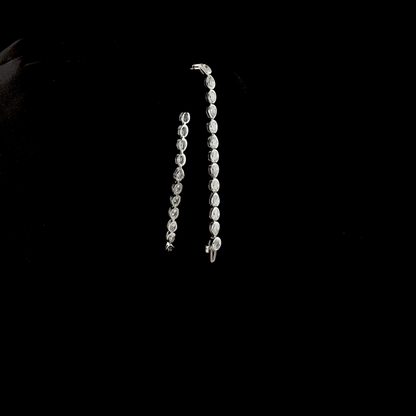 6.32 CTTW Oval Lab Diamond Tennis Bracelet (E Color and VS1 Clarity)