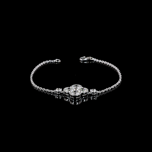 3.07 CTTW Round Lab Diamond Special Bracelet (E Color and VS Clarity)
