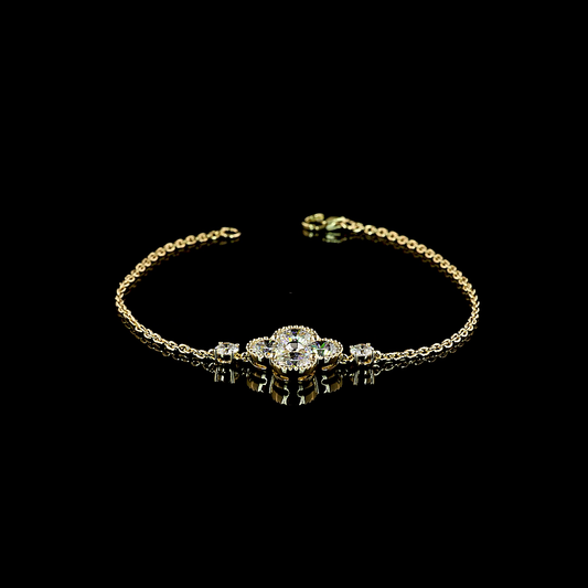 3.08 CTTW Round Lab Diamond Special Bracelet (E Color and VS Clarity)