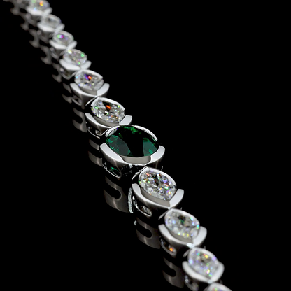5.49 CTTW Marquise Lab Diamond Riviera Bracelet (E Color and VS Clarity)