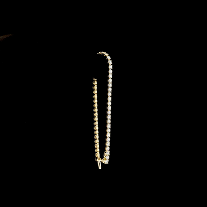 6.79 CTTW Round Natural Diamond Tennis Bracelet 7" (H Color and SI Clarity)